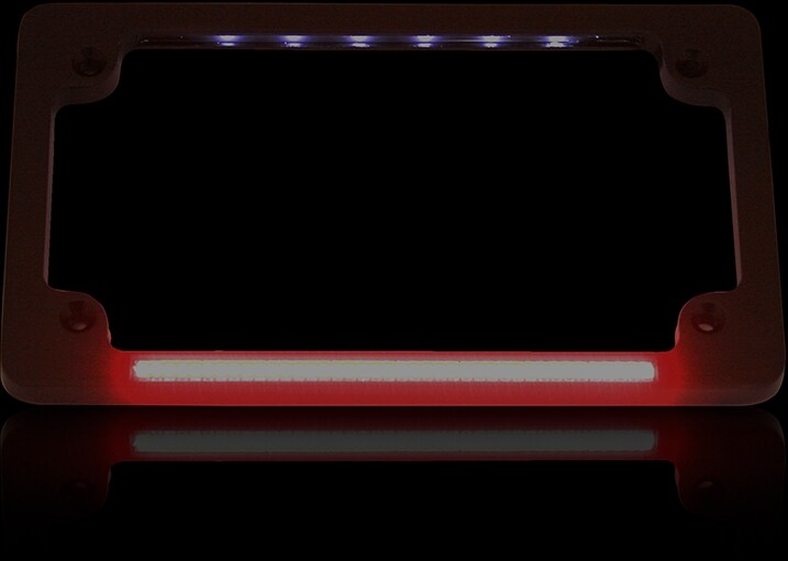 Custom Dynamics Dual LED License Plate Frames TF02-B Black