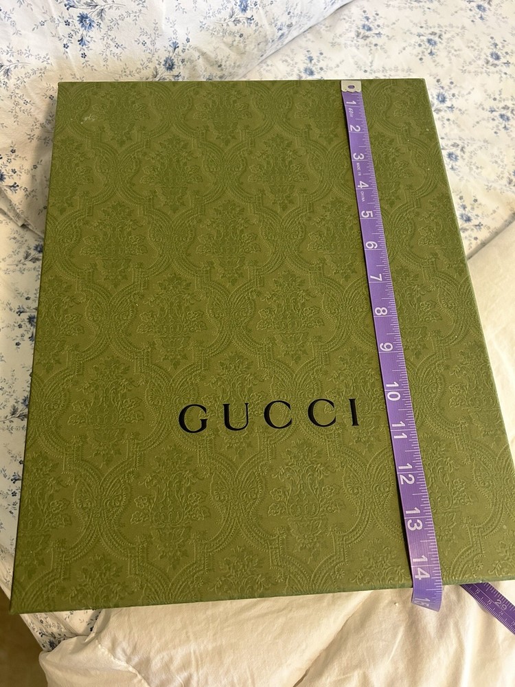 DIOR Empty Green Textured Gift Box