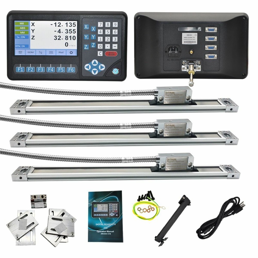 Ditron Alumium Profiles 3pcs 1meter with Accessory