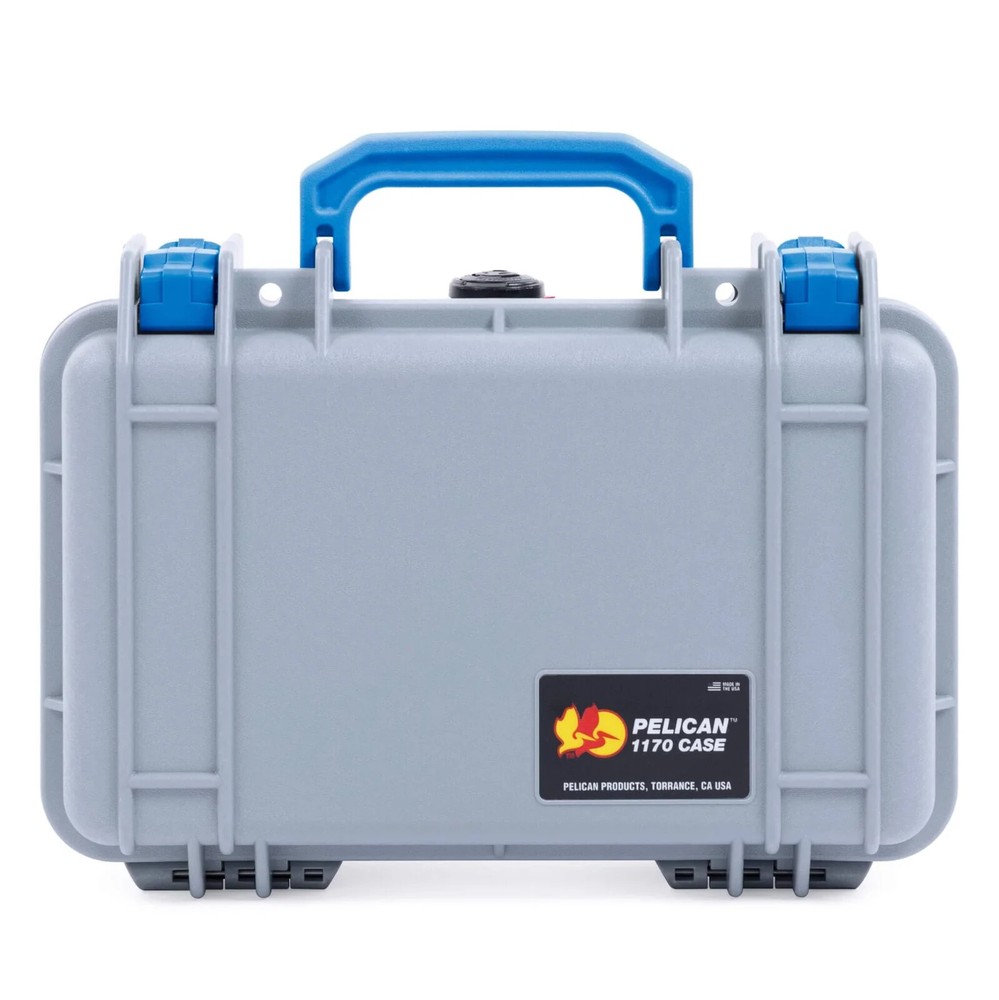 Pelican 1170 Silver & Blue case with foam.