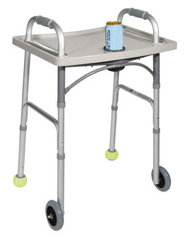 Universal Walker Tray with Cup Holder Grey Drive