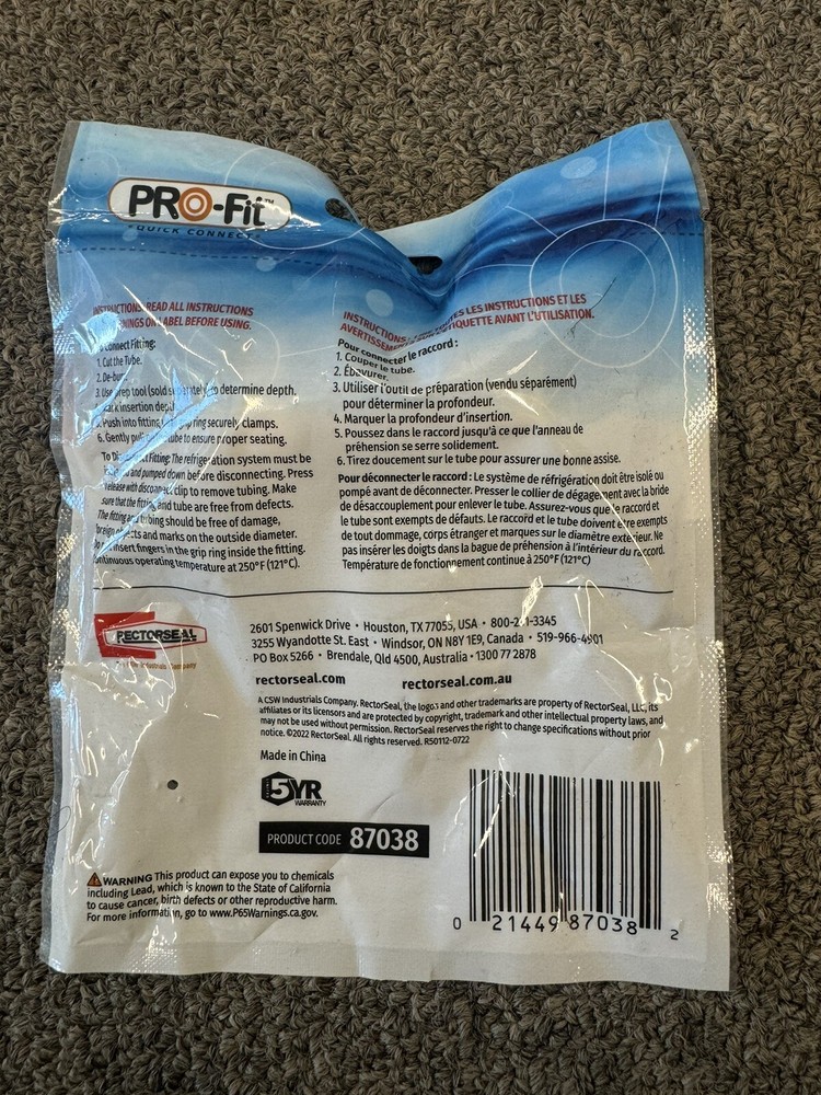 RectorSeal 87038 PRO-Fit 1/2" Quick Connect Socket