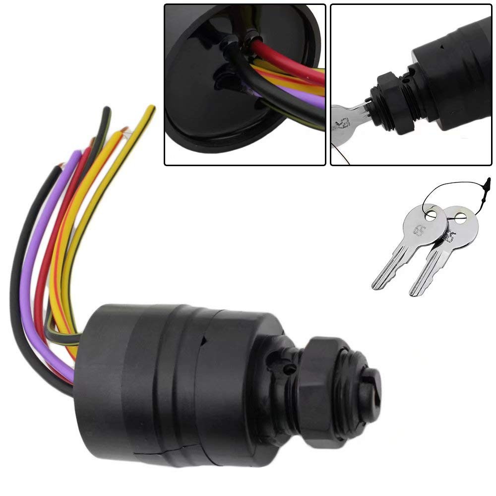 Boat Ignition Switch with Key for Mercury, Replace Boat Engine Ignition Switch