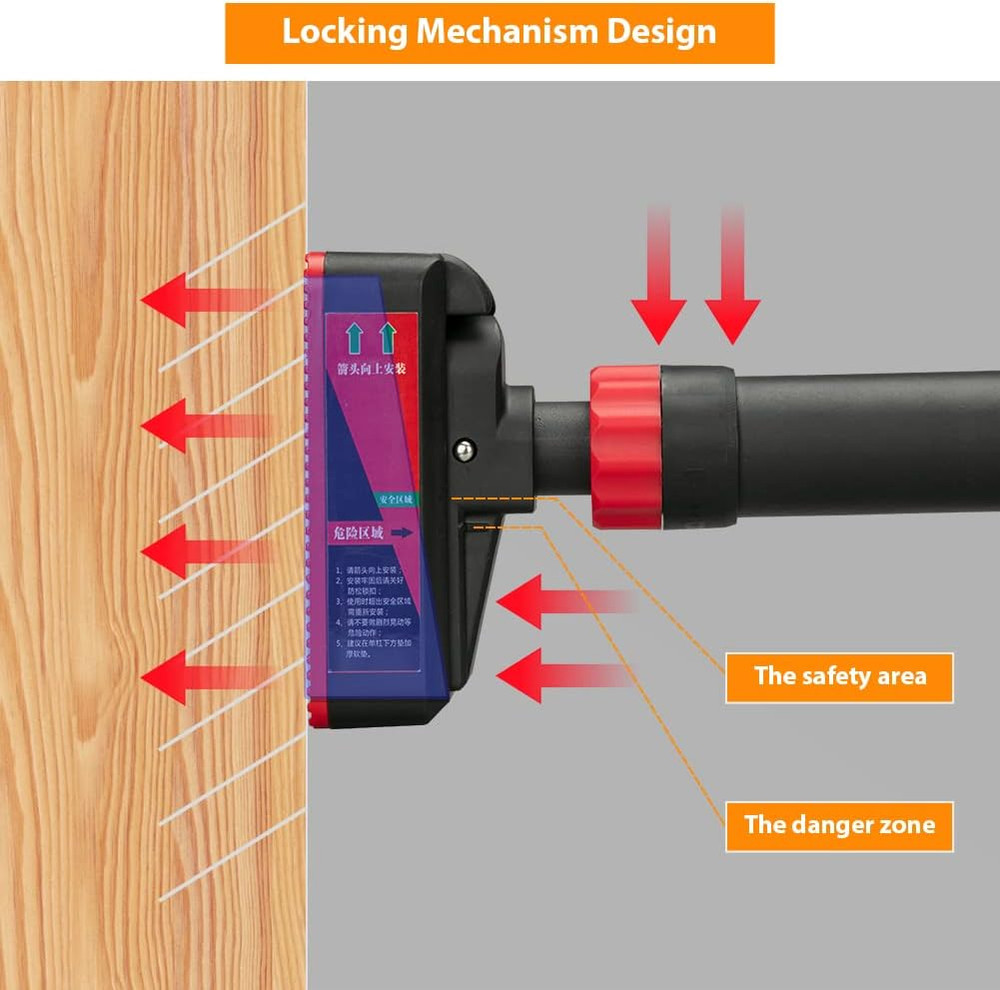 Pull up Bar for Doorway, Chin up Bar with Level Meter and Adjustable Width,No Sc