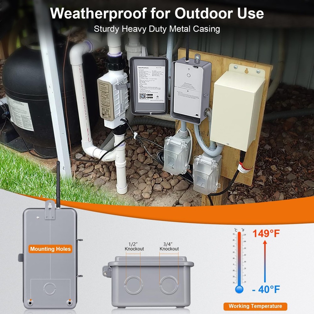 Control Your Pool Pump Remotely - WiFi Smart Timer 40 Amp