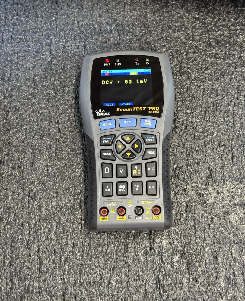 IDEAL NETWORKS 33-892 SECURITEST PRO MULTI-FUNCTION CCTV Camera TEST SET