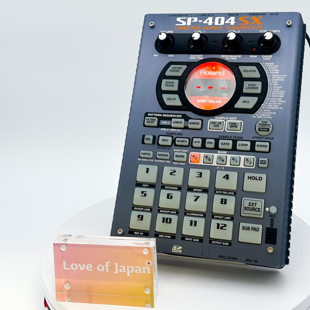 Roland SP-404SX Compact Linear Wave Sampler Tested Good Condition