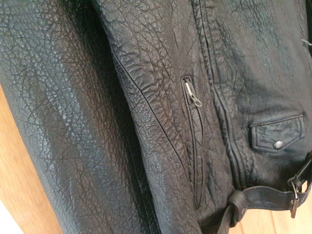 biker buffalo leather jacket