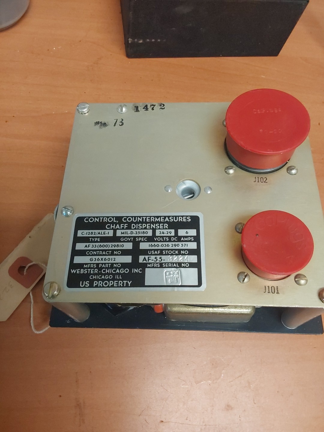 Chaff Dispenser Control Cc-1282 / Ale-1