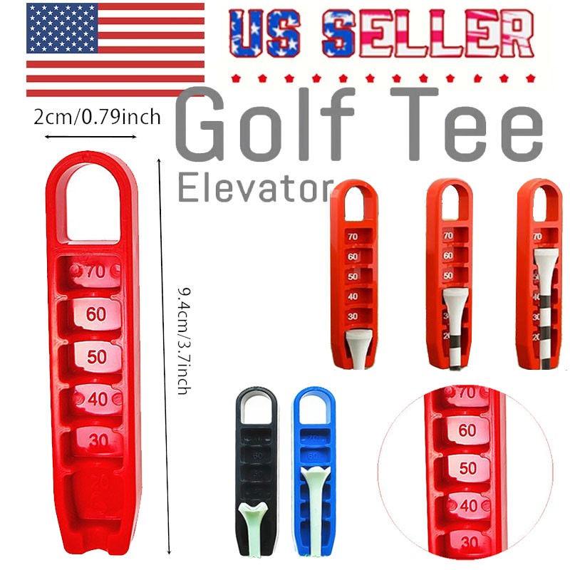Lightweight Golf Tee Elevator Golf Tee Height Adjuster 20-70mm Precision
