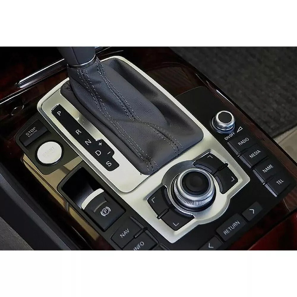 4F0864260 Front MMI Console Frame Silver Chrome Cover Trim For Audi A6 C6 S6