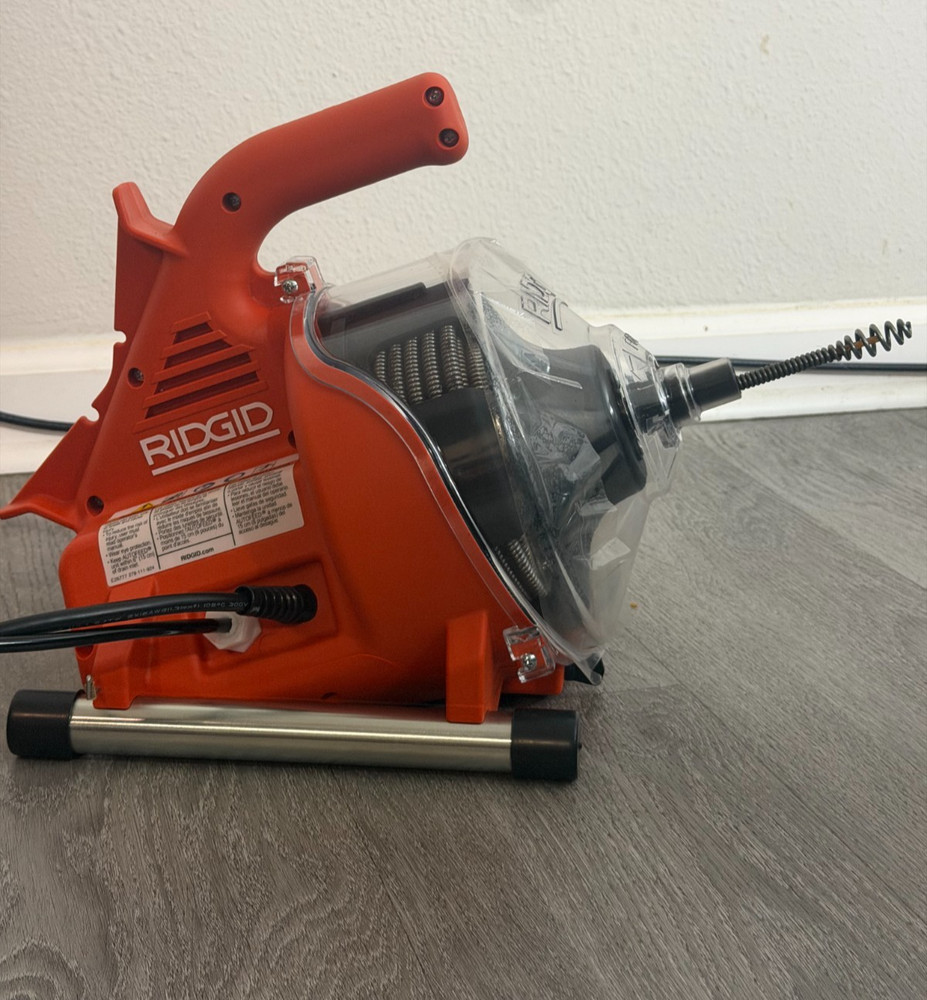 RIDGID PowerClear Drain Cleaning Machine - Red/Black