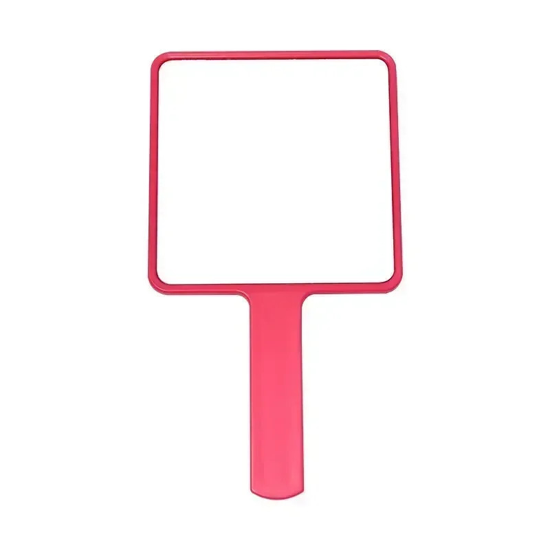 Eyelash Extension Handheld Makeup Mirror Square Makeup Vanity Mirror with Handle