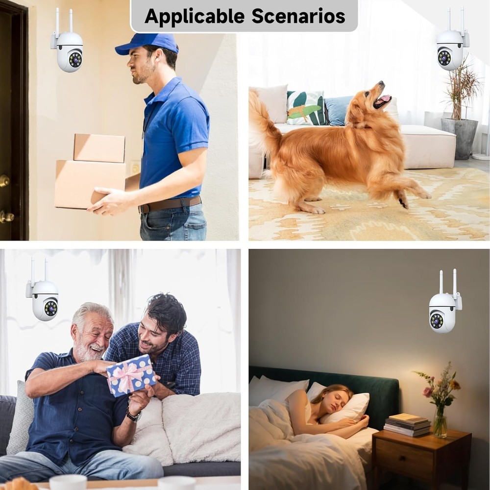 AI Motion Detection Surveillance Camera - Indoor/Outdoor & Cloud Storage