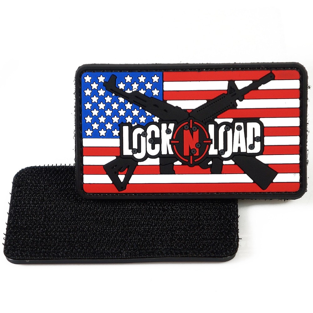Lock N Load PVC Patch 3D Airsoft Tactical Badge Hook #12