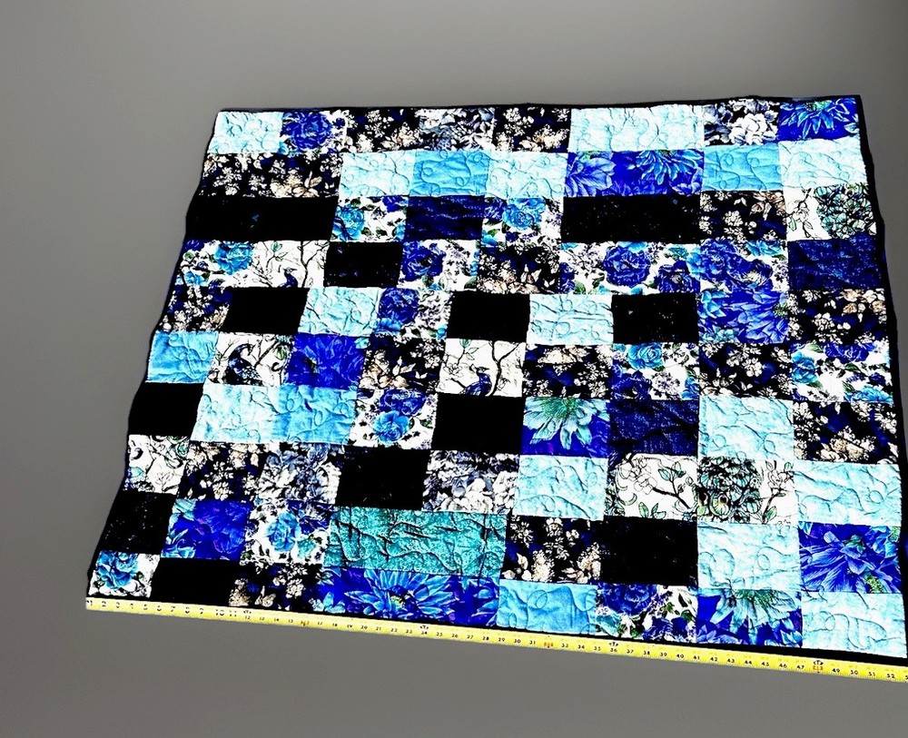 Handmade Patchwork Quilt 53” L x 41” W