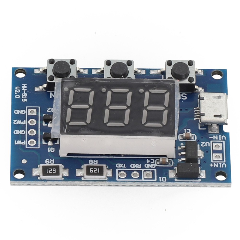 Compact 2 Channel Square Wave Generator Module with LED Display Buy Now