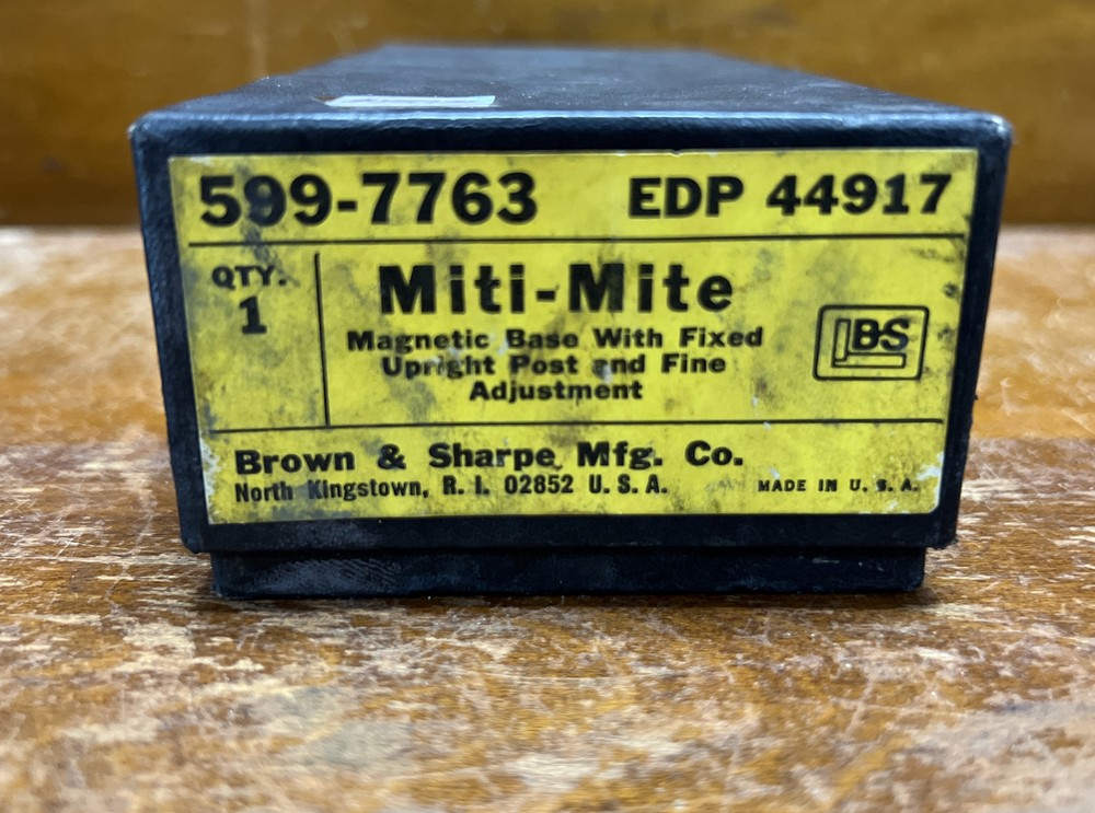 Brown & Sharpe 599-7763 MITI-MITE Small Permanent Magnet Bases