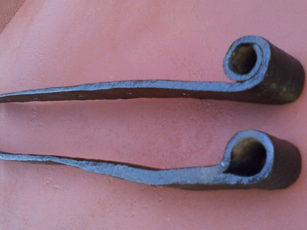 Vintage/Antique Hand Forged Iron Hinges "Pair"