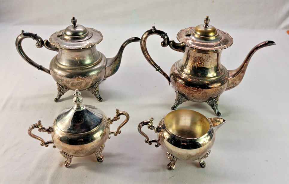 Vintage Silver Plate Tea / Coffee Service 4pc Set