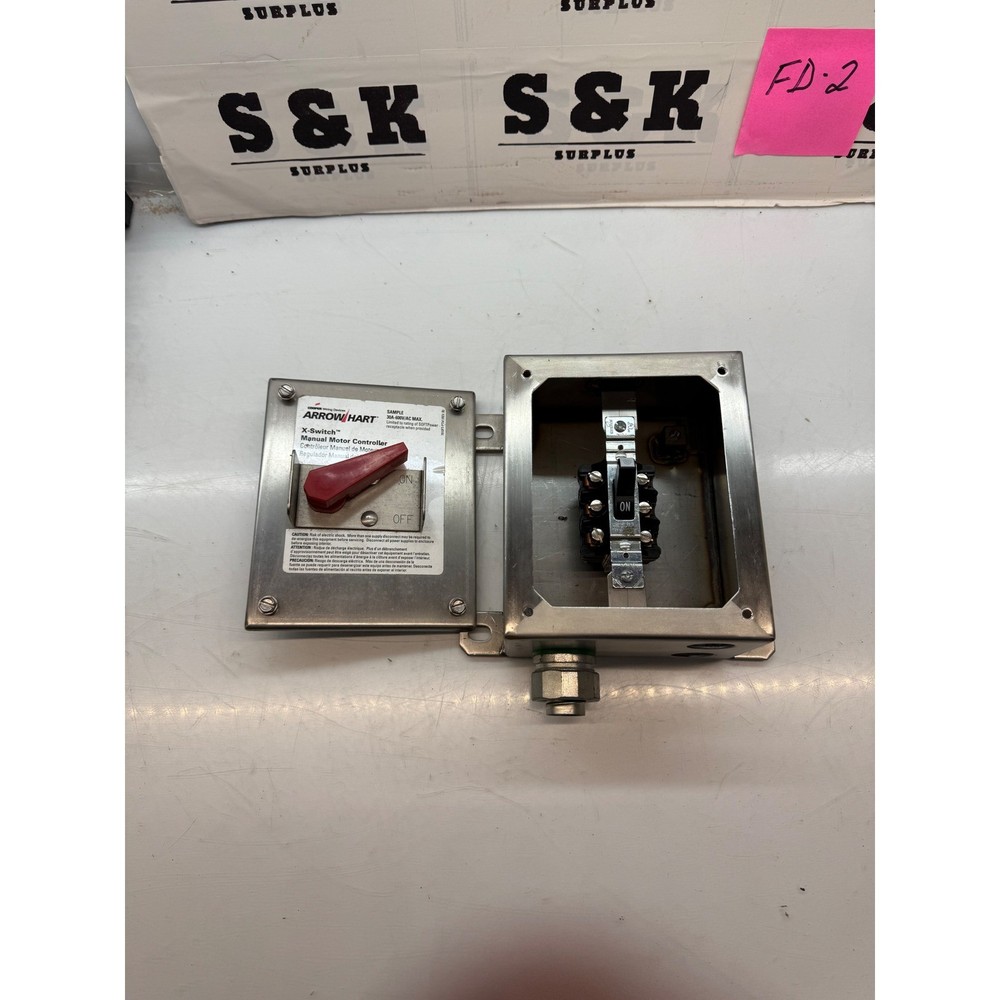 ARROW HART X-Switch Manual Motor Controller Enclosed Disconnect Switch