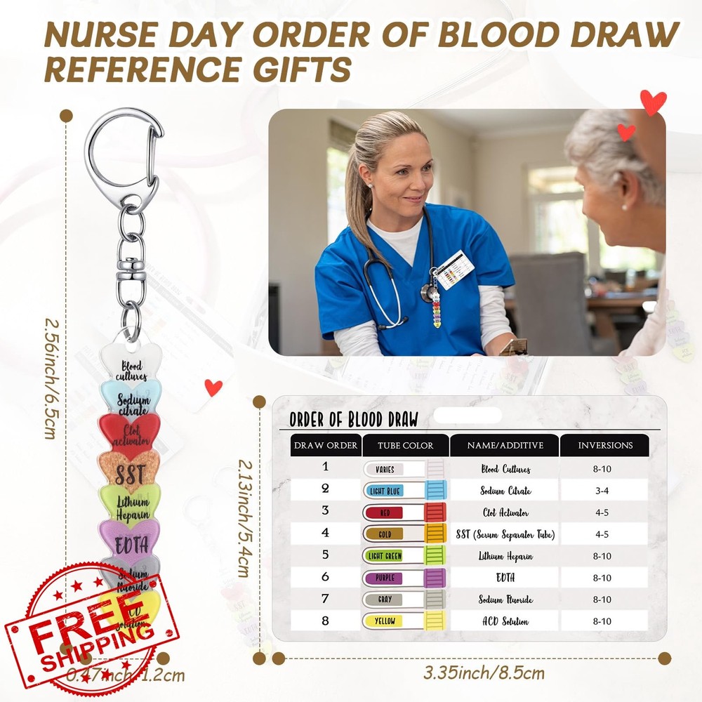 Cunno Blood Draw Beads with Reference Card Phlebotomy Kit