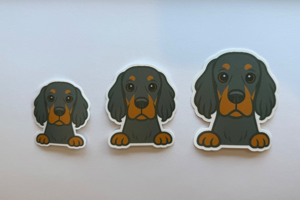 Gordon Setter Peeking Sticker