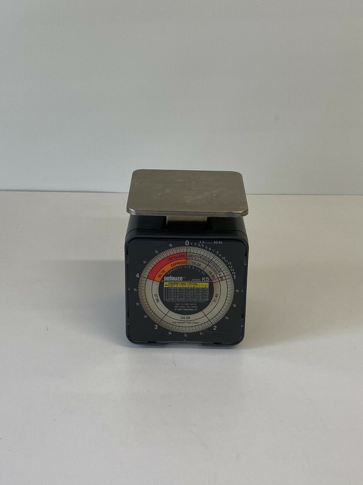 BB19:  Pelouze Model K5 Tabletop Mechanical Postal Scale