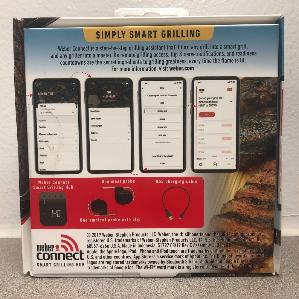 Weber 3201 Connect Digital WiFi Meat Thermometer