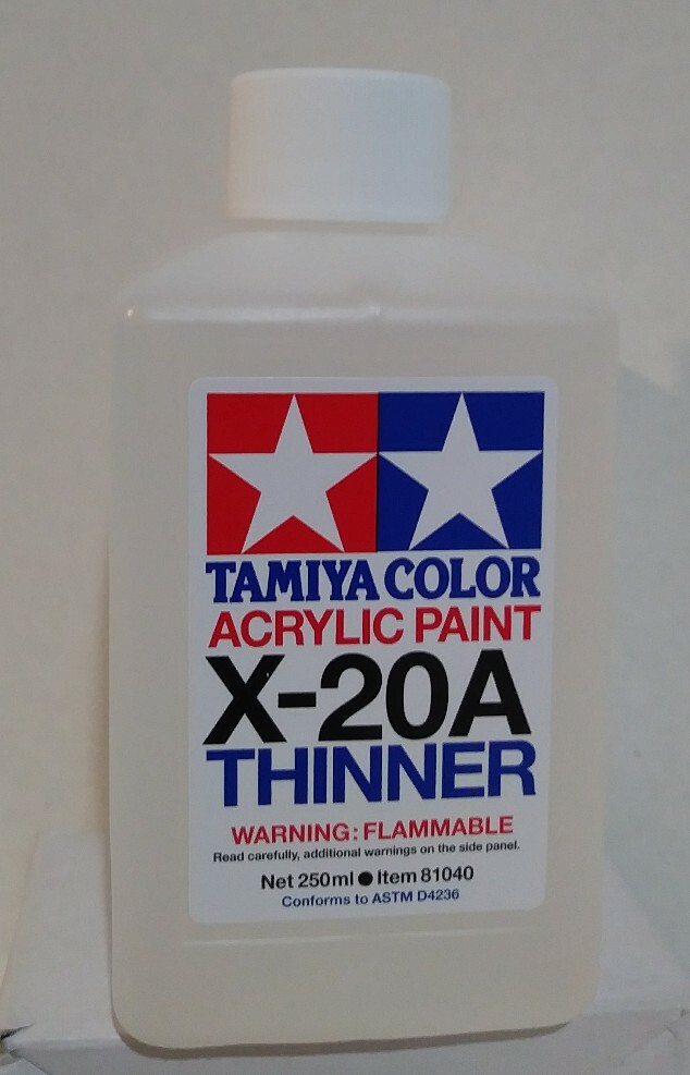 Tamiya X-20A acrylic thinner, 250ml.