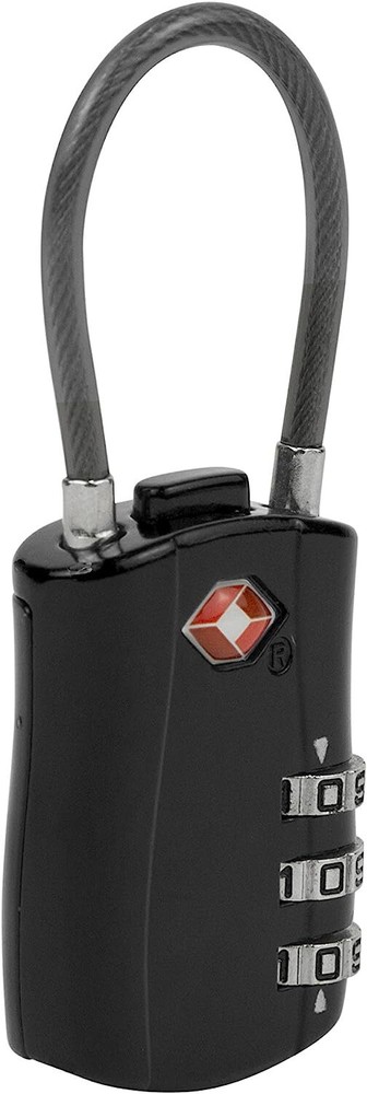 Travelon TSA Cable Lock, Black Style13112