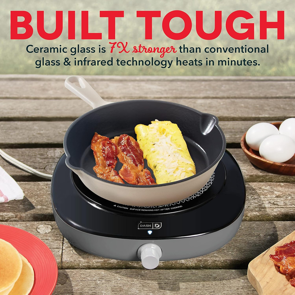 Pyroceram Glass Burner - Designed for Multi-Function Cooking - Lightweight Devic