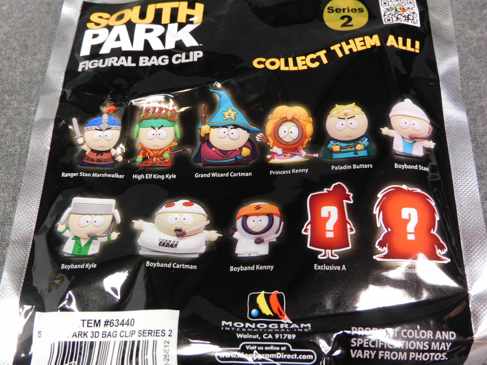 South Park NEW * Boy Band Cartman Clip * Blind Bag Series 2 Key Chain Monogram