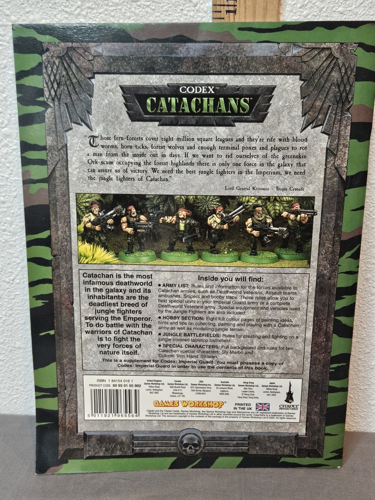 Warhammer 40,000 Imperial Guard Codex Catachans Paperback (2000) Games Workshop