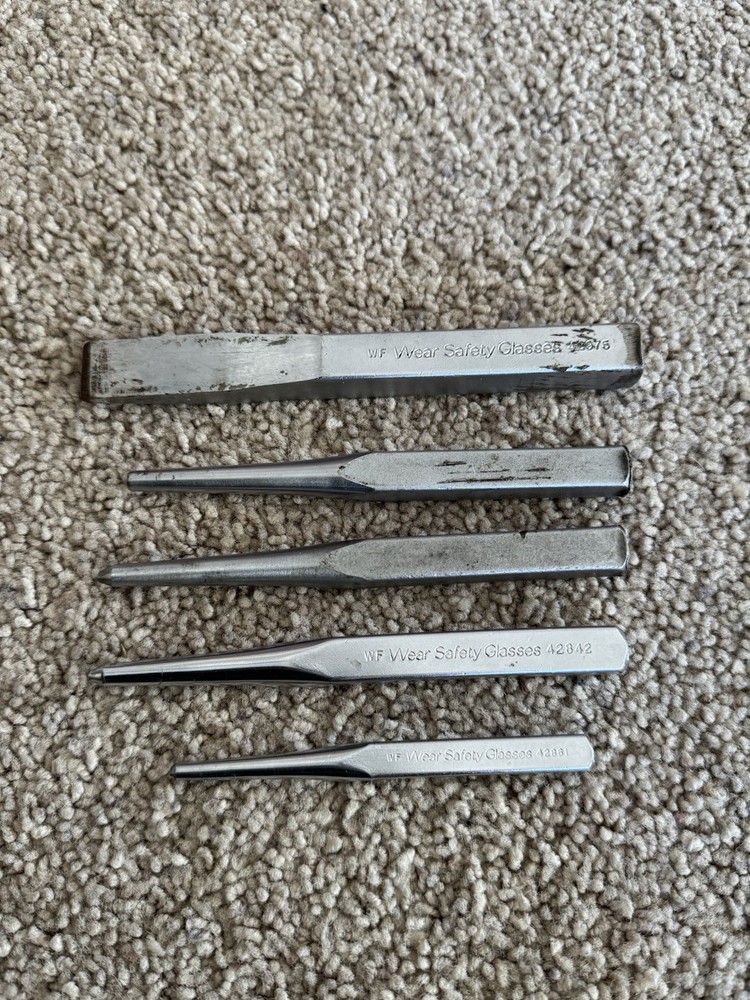 Craftsman Punch And Chisel Lot USA