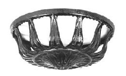 B&P Lamp Graceful Iron Bracket Lamp Bowl