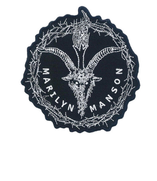 MARILYN MANSON - BAPHO HEAD - EMBROIDERED PATCH - BRAND NEW - 5826
