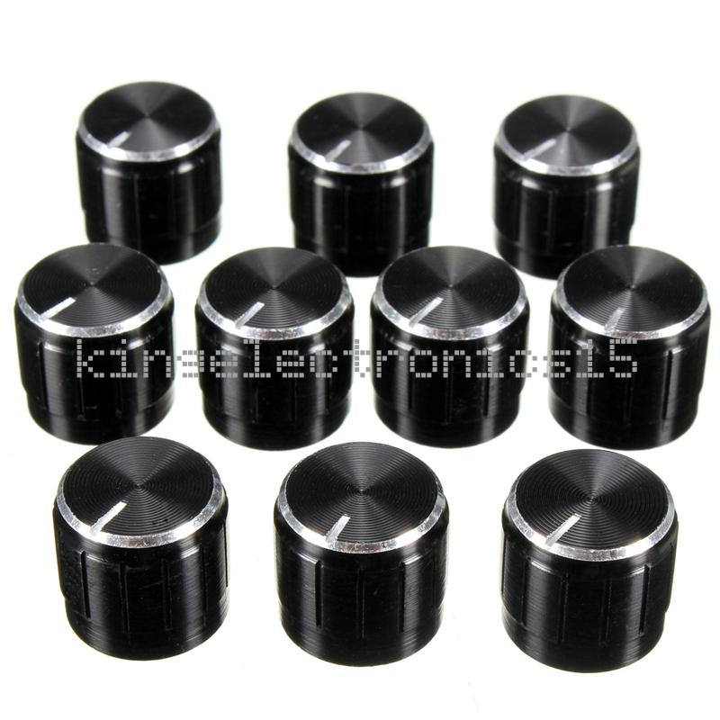 5pcs Volume Control Rotary Knobs For 6mm Dia Potentiometer Durable