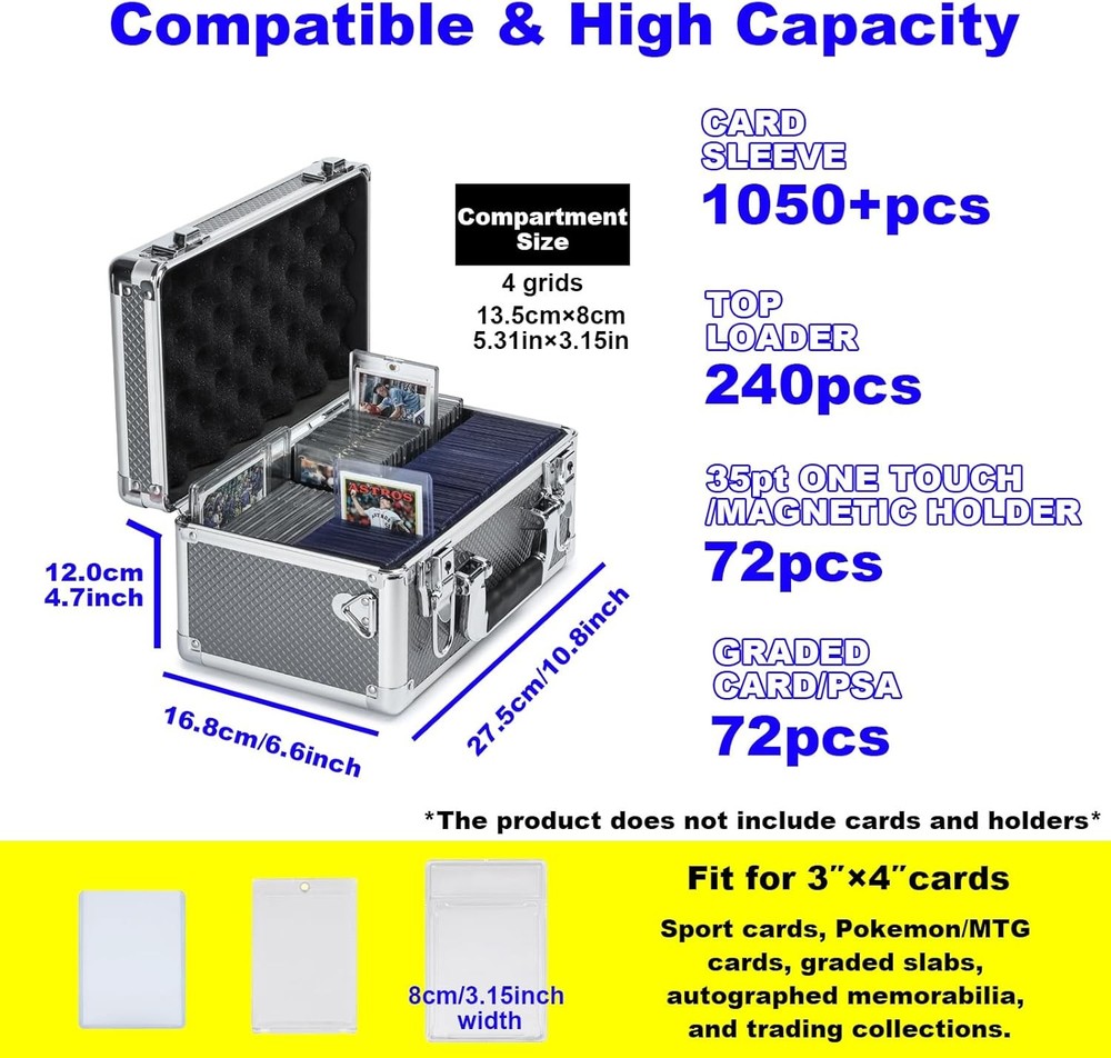 Multi Color Card Storage Hard Case Box