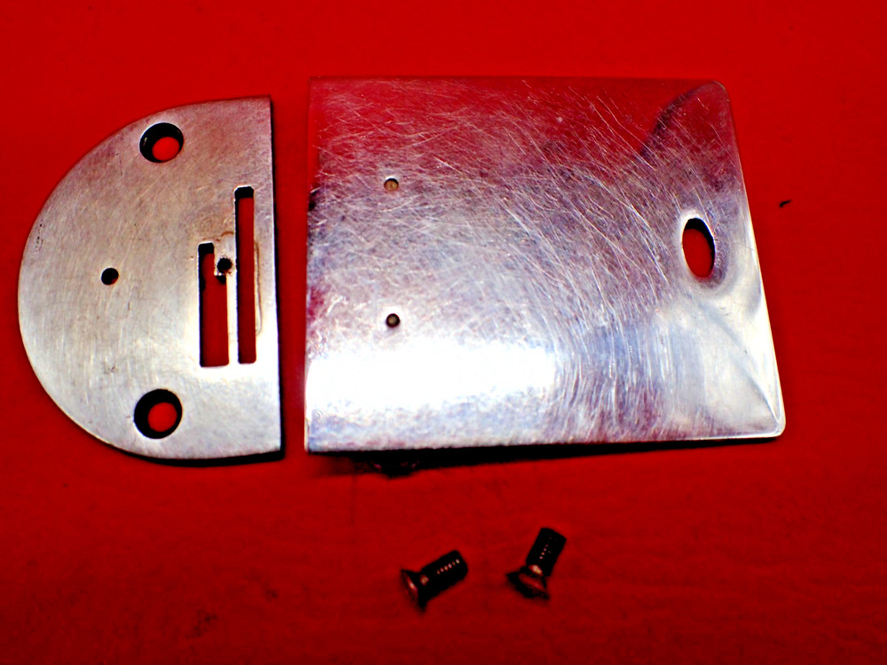 Vintage UNIVERSAL DELUXE Sewing Machine Bobbin & Needle Plates