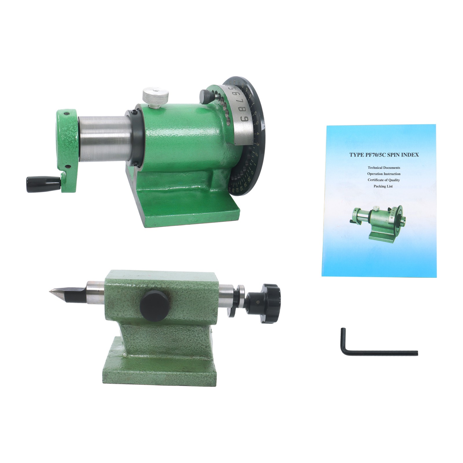 5C Spin Index Fixture With Tailstock Milling Grinder Driller Machine Indexing