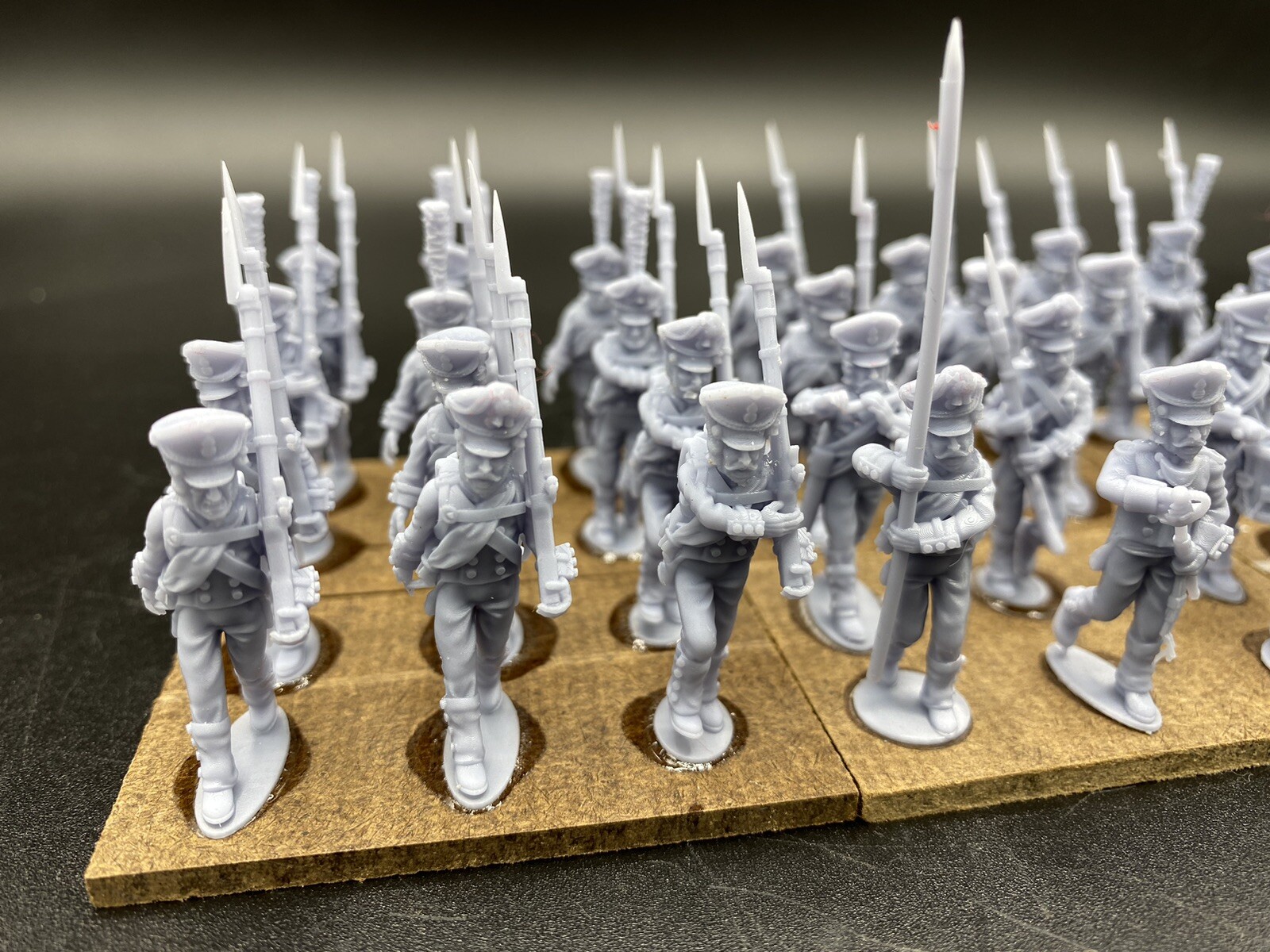 28mm, 3D Printed, Napoleonic, Russian 1812 Line Infantry (36), Black Powder