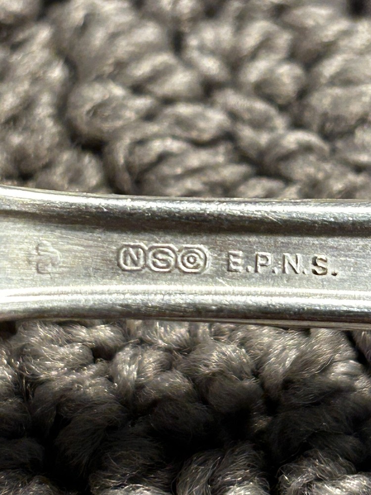 National Silver Co Silverplate Solid Pierced Pie Server Seventeen