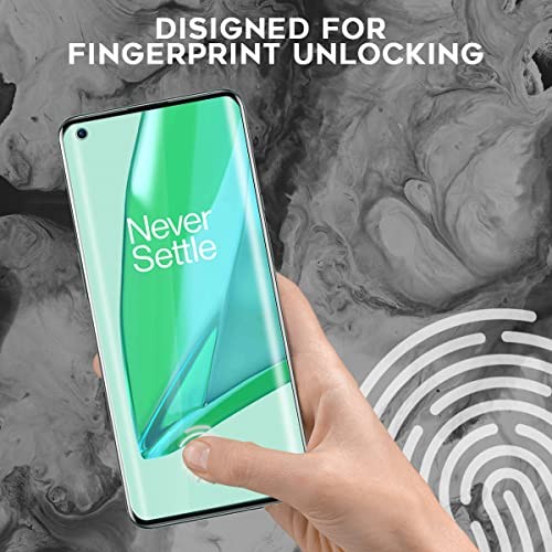 (3+2) Compatible for OnePlus 9 Pro, 3 Pack Soft TPU Screen Protector (Not