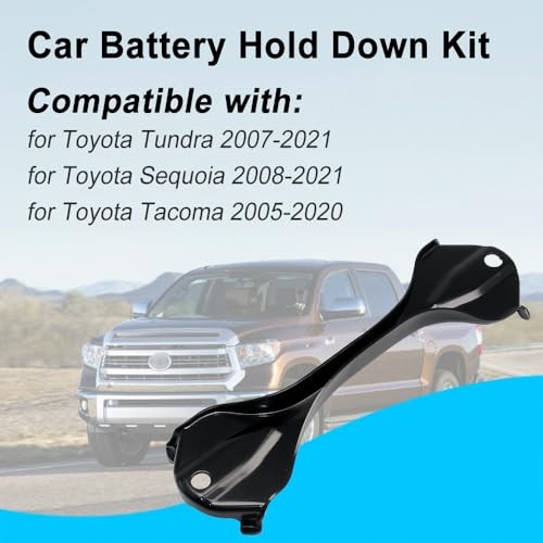 Battery Hold Down kit, Battery Tie Down Bracket Compatible for Tundra 2007