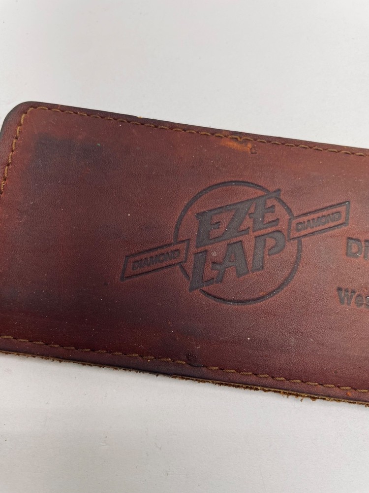 EZE LAP DIAMOND STONE SHARPENING STONE LEATHER SHEATH
