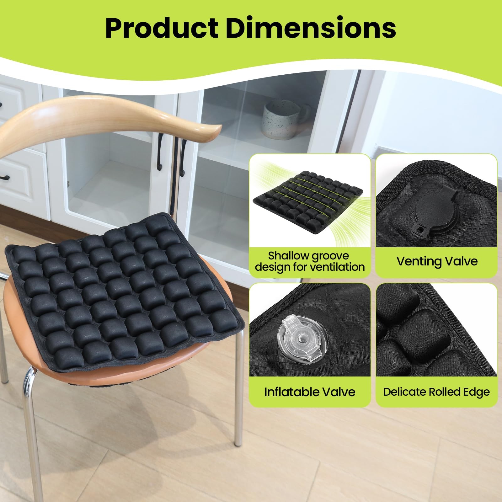 Sondor Travel Cushion – Adjustable Bubble Technology for Customized Comfort, ...