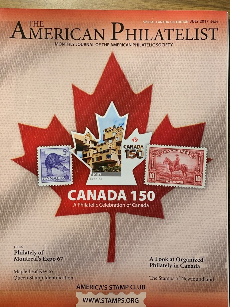 American Philatelist Magazine  2017,  July