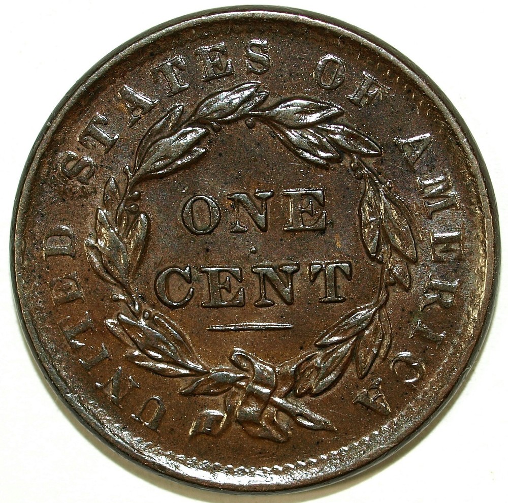 1838 Almost Uncirculated Modified Matron Head Large Cent ☆☆ 412