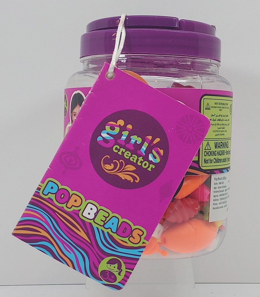 Girl's Creator Pop Beads 180pc